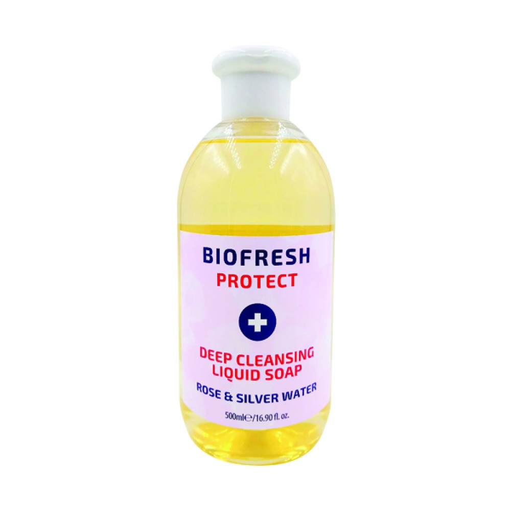 Biofresh 500Ml Deep Cleansing Liquid Soap Rose/Silver Water (20 Pack) TOBIO020A