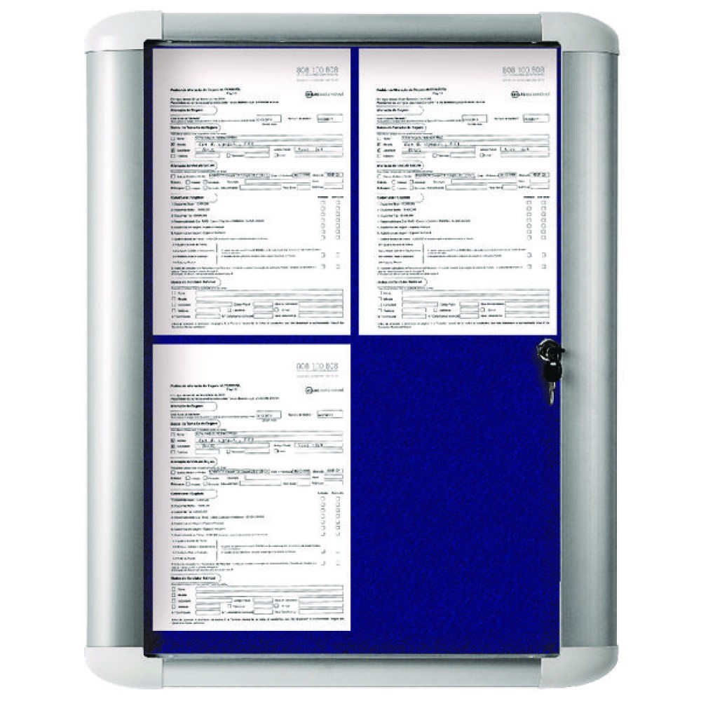 Bi-Office External Display Case 450x614mm Blue VT610107760