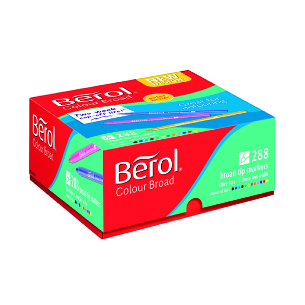 Berol Colour Broad Class Pack Assorted (288 Pack) 2057598