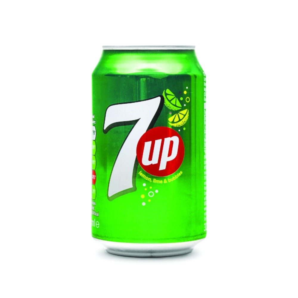 7-Up Lemon and Lime Carbonated Drink 330ml Cans (24 Pack) 402010