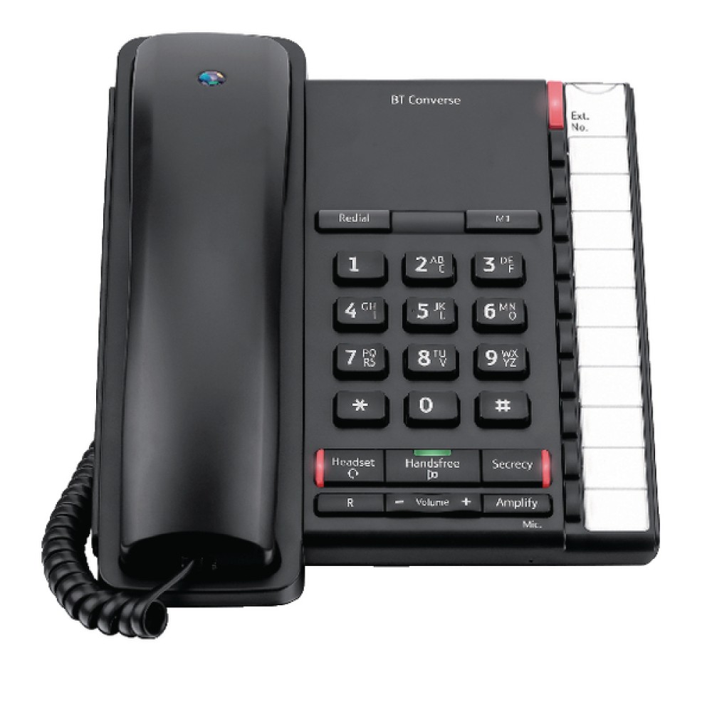 BT Converse 2200 Black Corded Phone 040208