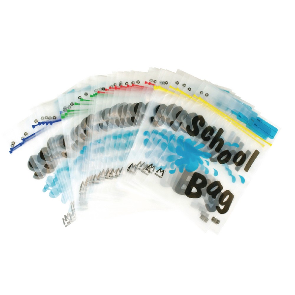 BDS Maxigrip School Bag A4 Clear (40 Pack) HEMSBA4