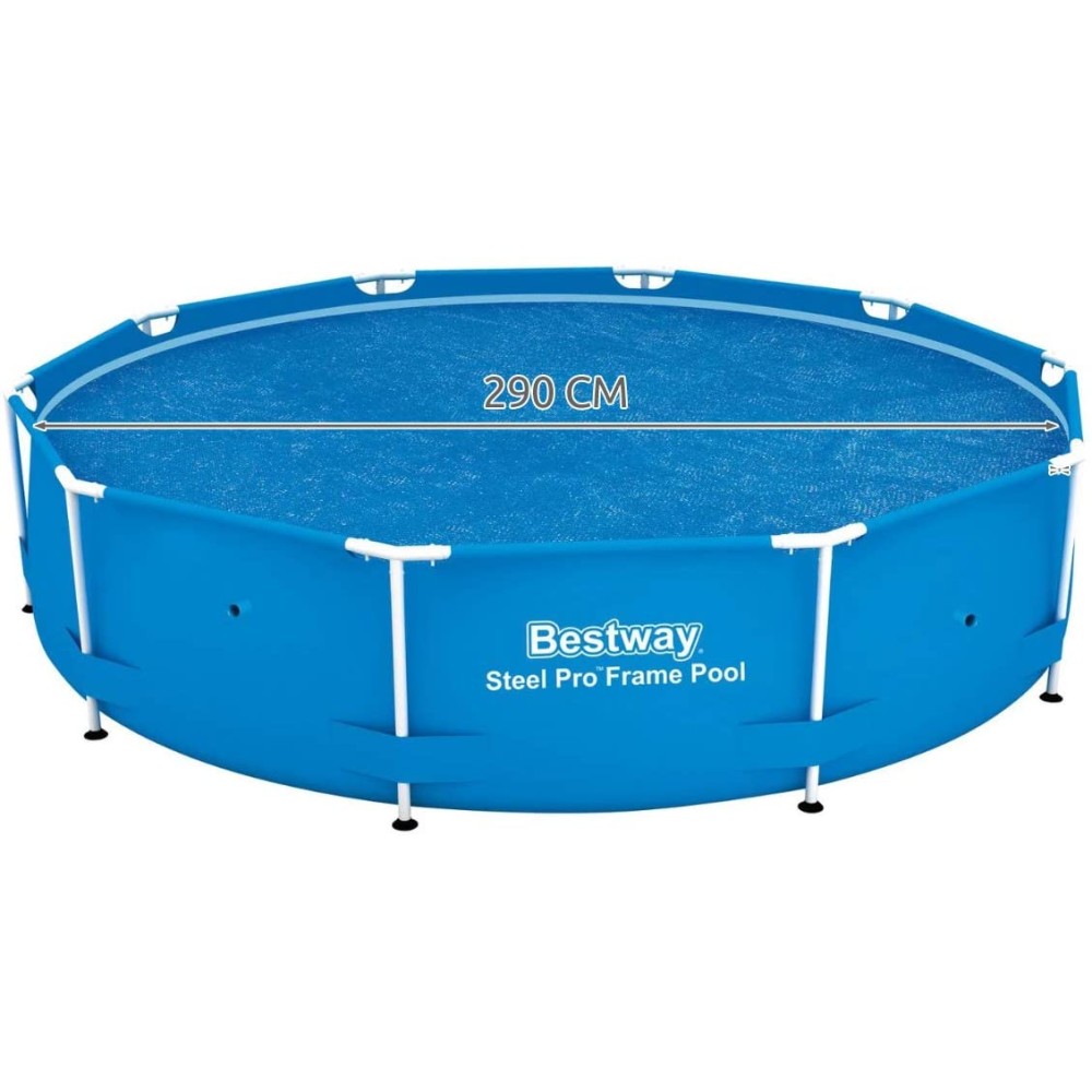 10ft Steel Pro Frame Solar Pool Cover Flow Clear - Bestway