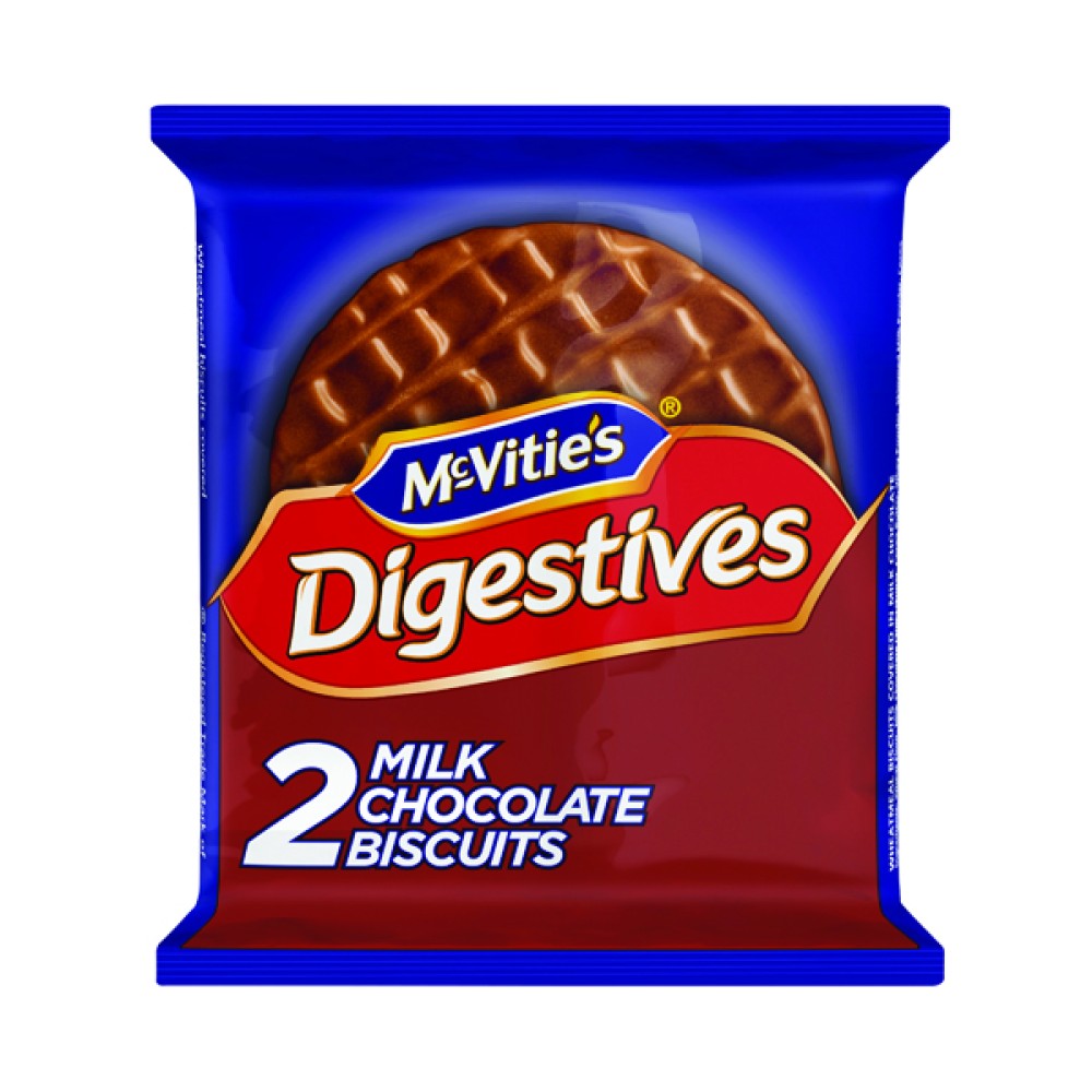 McVities Milk Chocolate Digestive Biscuit Twin Pack (24 Pack) 32404