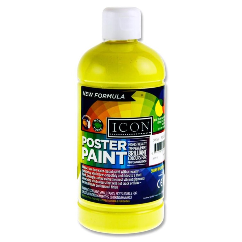 ICON POSTER PAINT 500ml - LEMON YELLOW