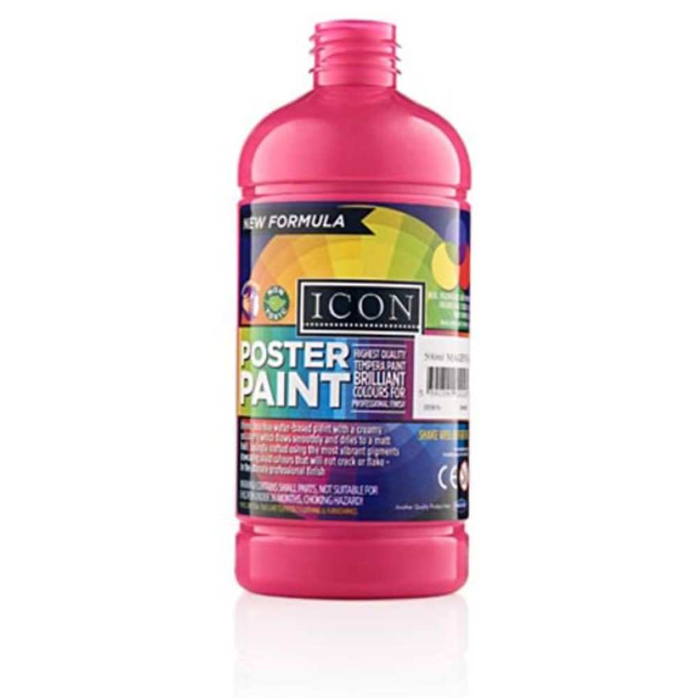 ICON POSTER PAINT 500ml - MAGENTA