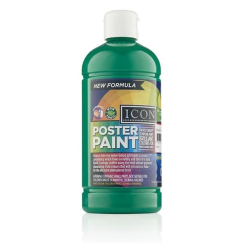 ICON POSTER PAINT 500ml - EMERALD GREEN