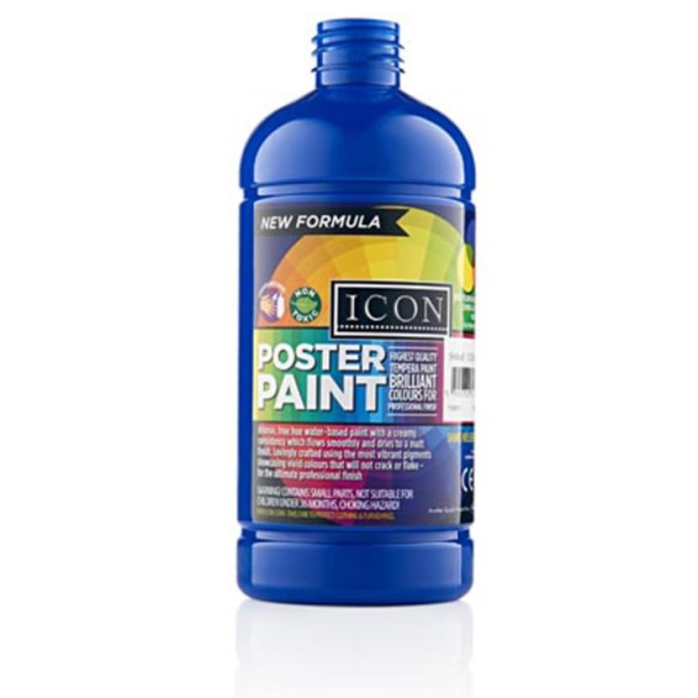 ICON POSTER PAINT 500ml - ULTRAMARINE BLUE