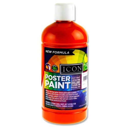 ICON POSTER PAINT 500ml - ORANGE
