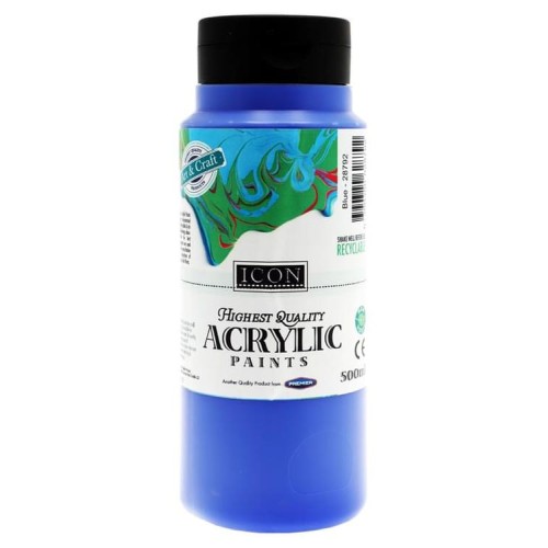 ICON ACRYLIC PAINT 500ml - BLUE