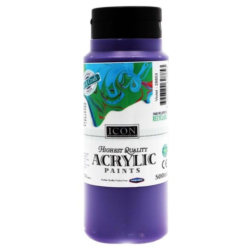 ICON ACRYLIC PAINT 500ml - VIOLET