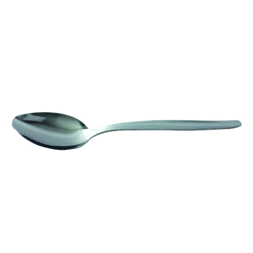 Stainless Steel Cutlery Dessert Spoons (12 Pack) F09655