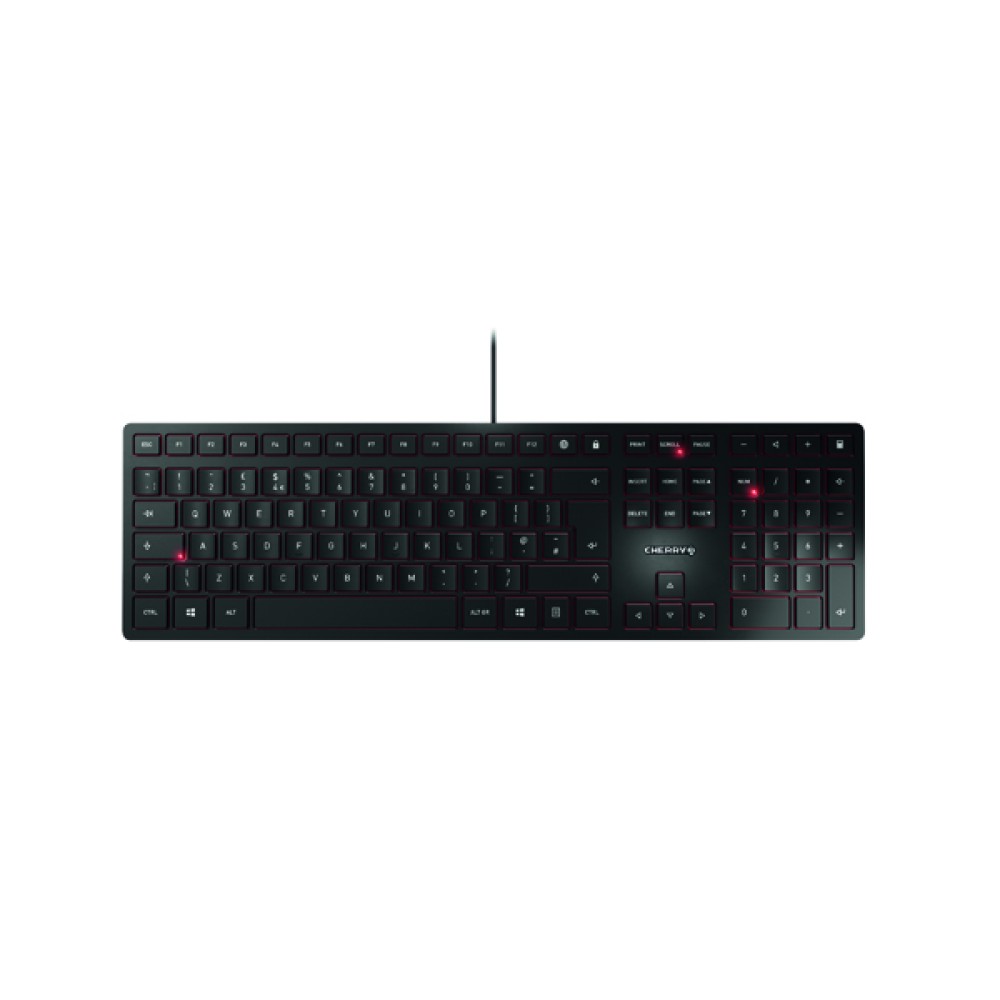 CHERRY KC 6000 Slim Ultra Flat Wired Keyboard Black JK-1600GB-2