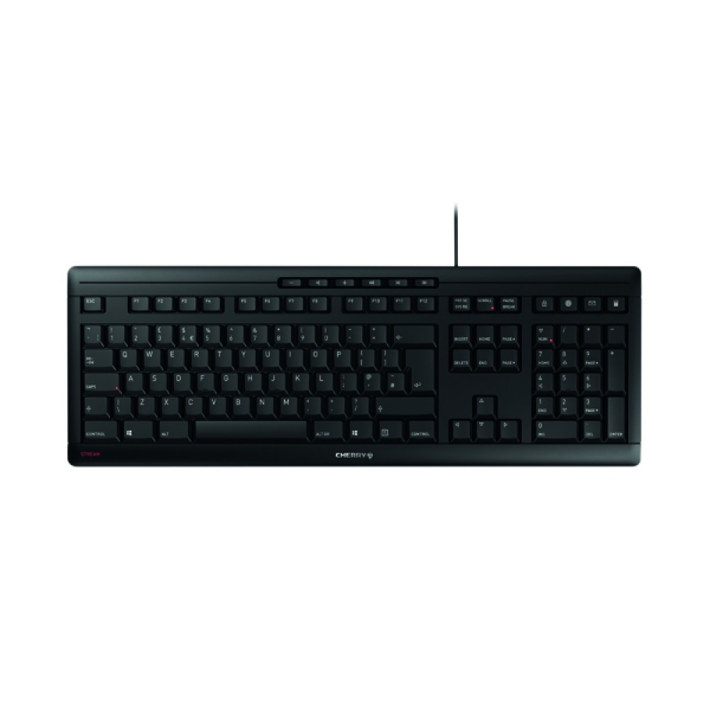 Cherry Stream Keyboard Corded Black JK-8500GB-2