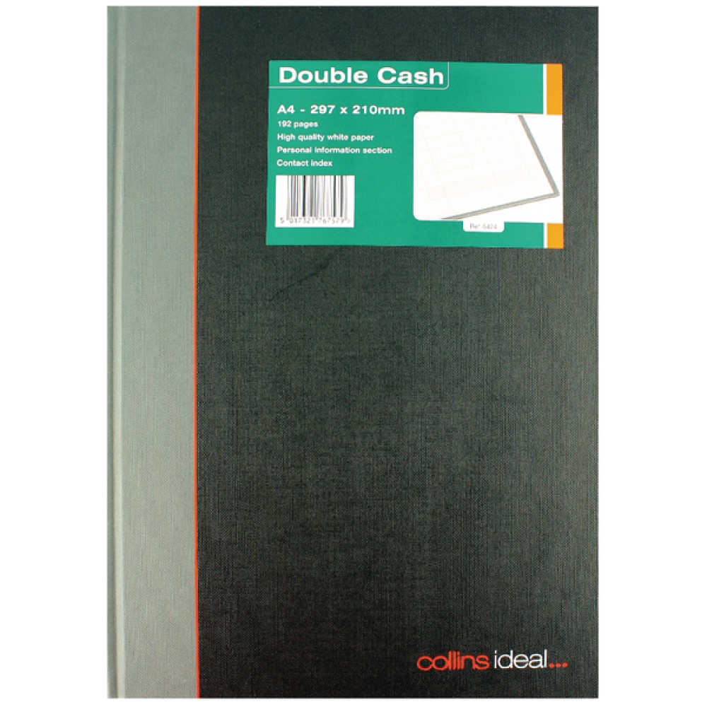 Collins Ideal Book A4 Double Cash 192 Pages 6424