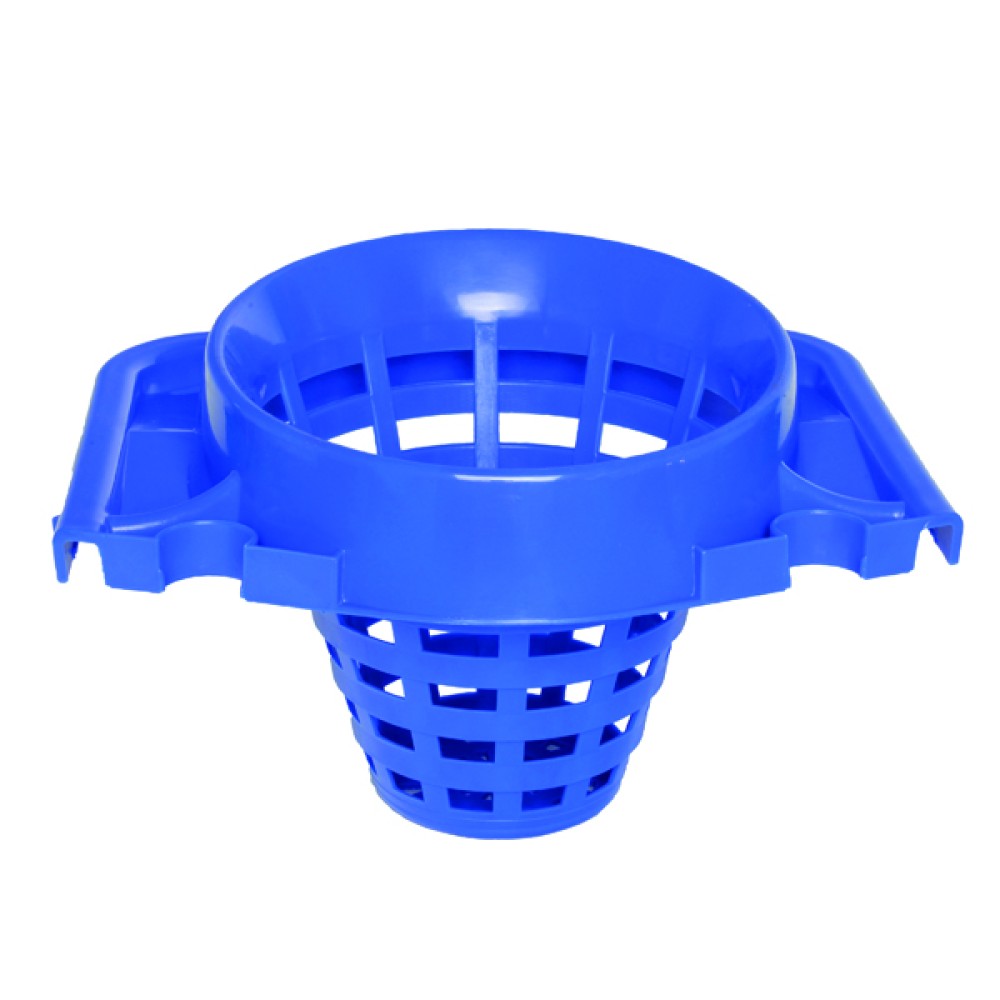 2Work Plastic Mop Bucket with Wringer 15 Litre Blue 102946BU