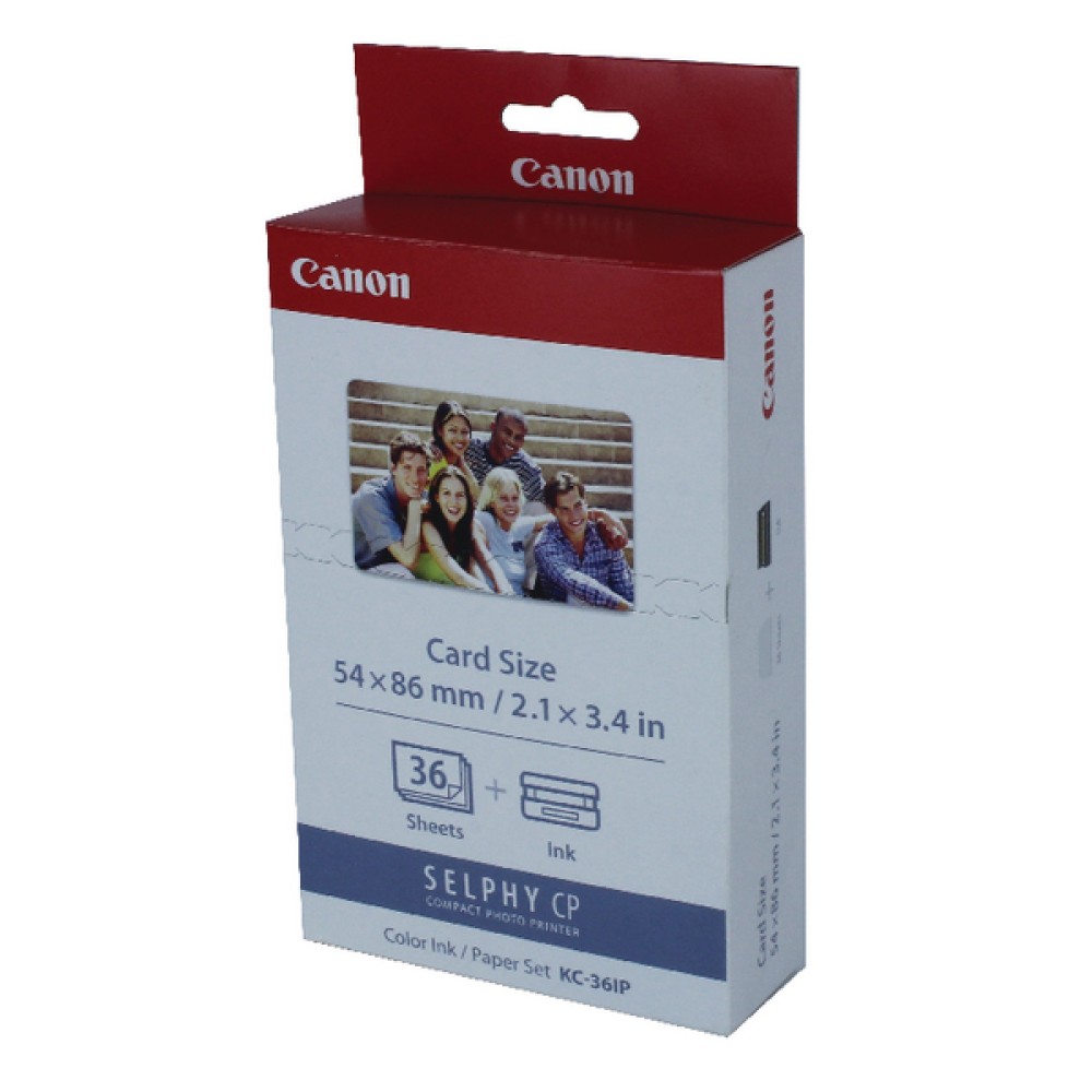 Canon KC-36IP Colour Inkjet Cartridge and Papers Set 7739A001