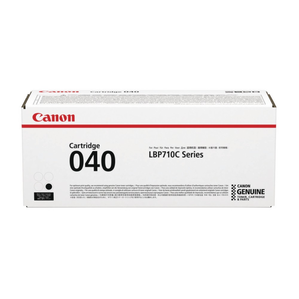 Canon 040 Black Toner Cartridge 0460C001