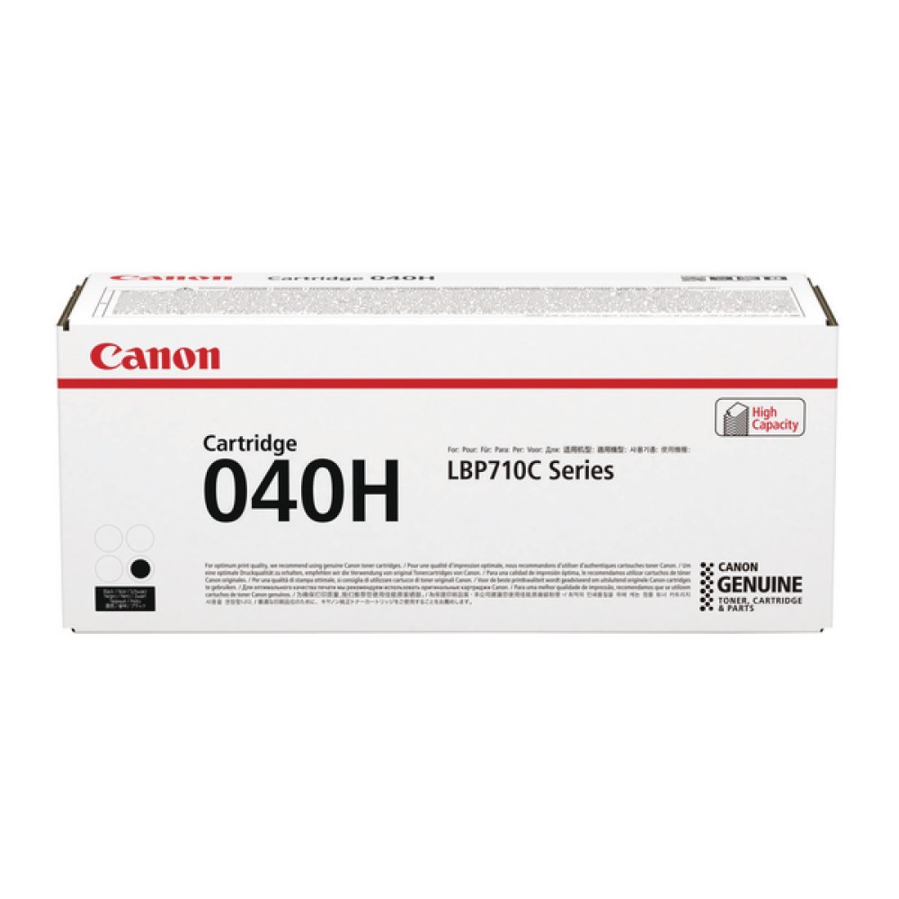 Canon 040H Black High Yield Toner Cartridge 0461C001