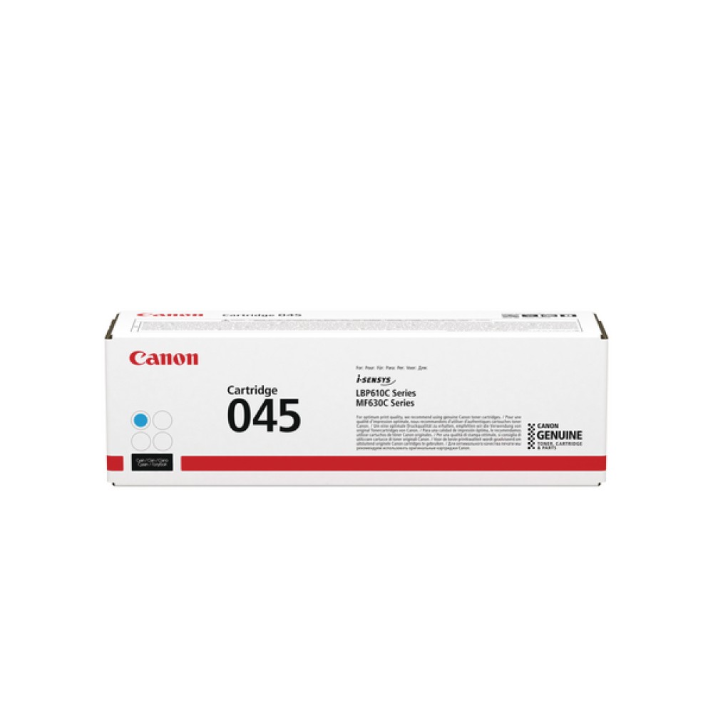 Canon 045C Cyan Laser Toner Cartridge 1241C002