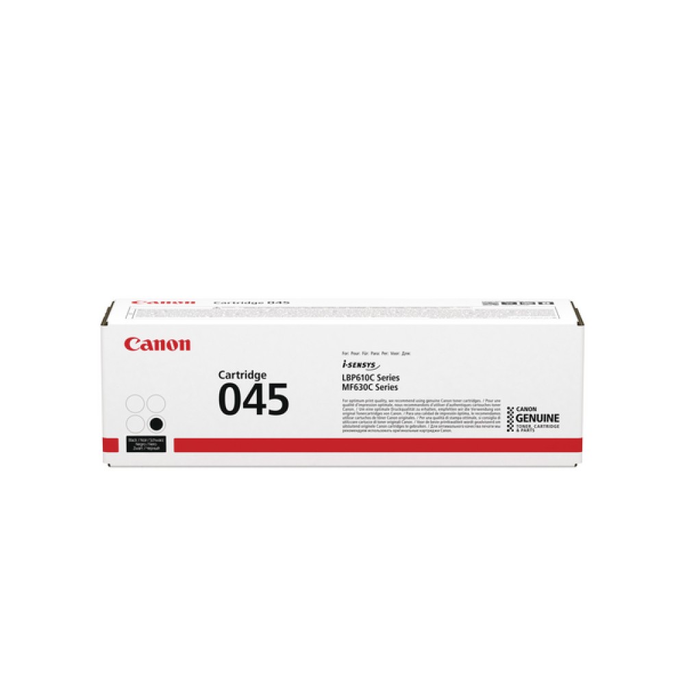 Canon 045BK Black Laser Toner Cartridge 1242C002