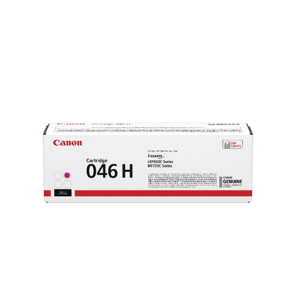 Canon 046HM Magenta High Capacity Laser Toner Cartridge 1252C002