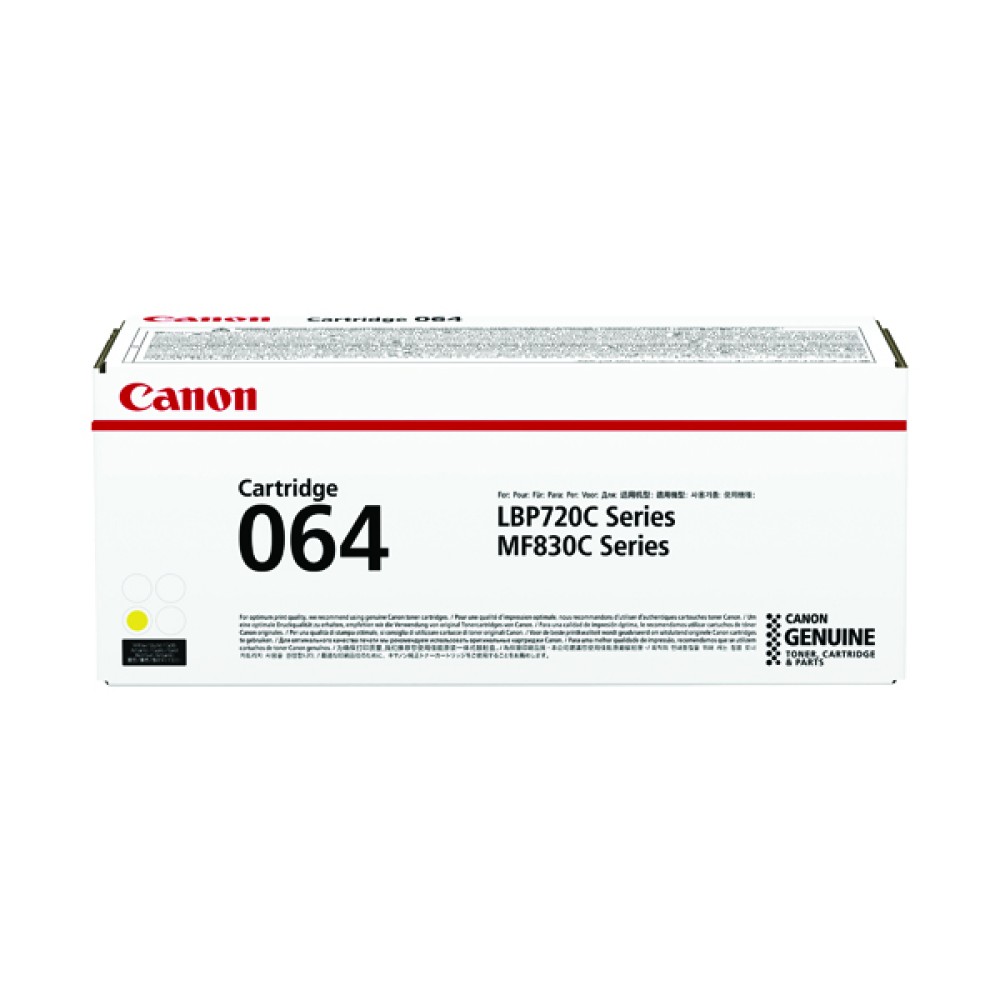 Canon Cartridge 064 Yellow Laser Toner Cartridge 4931C001