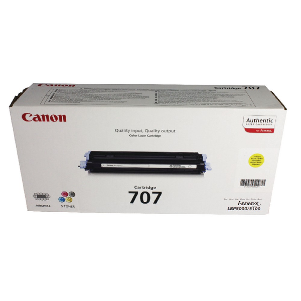 Canon 707 Y Yellow Toner Cartridge 9421A004