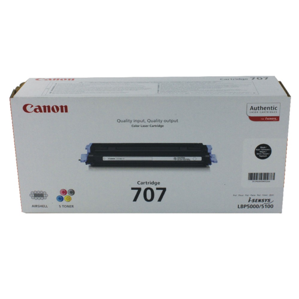 Canon 707 BK Black Toner Cartridge 9424A004