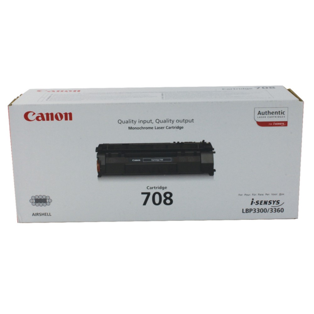 Canon 708 Black Toner Cartridge 0266B002
