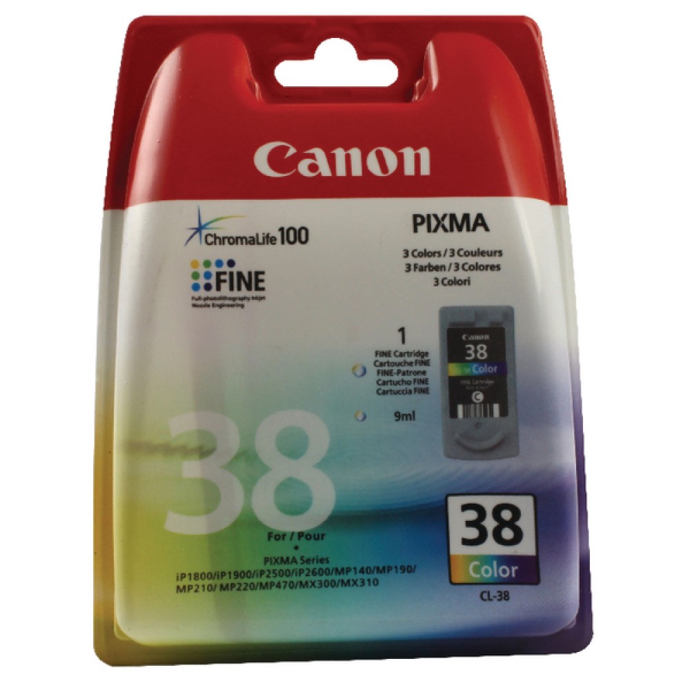 Canon Pixma iP1800/MP220 Inkjet Cartridge Colour CL-38C