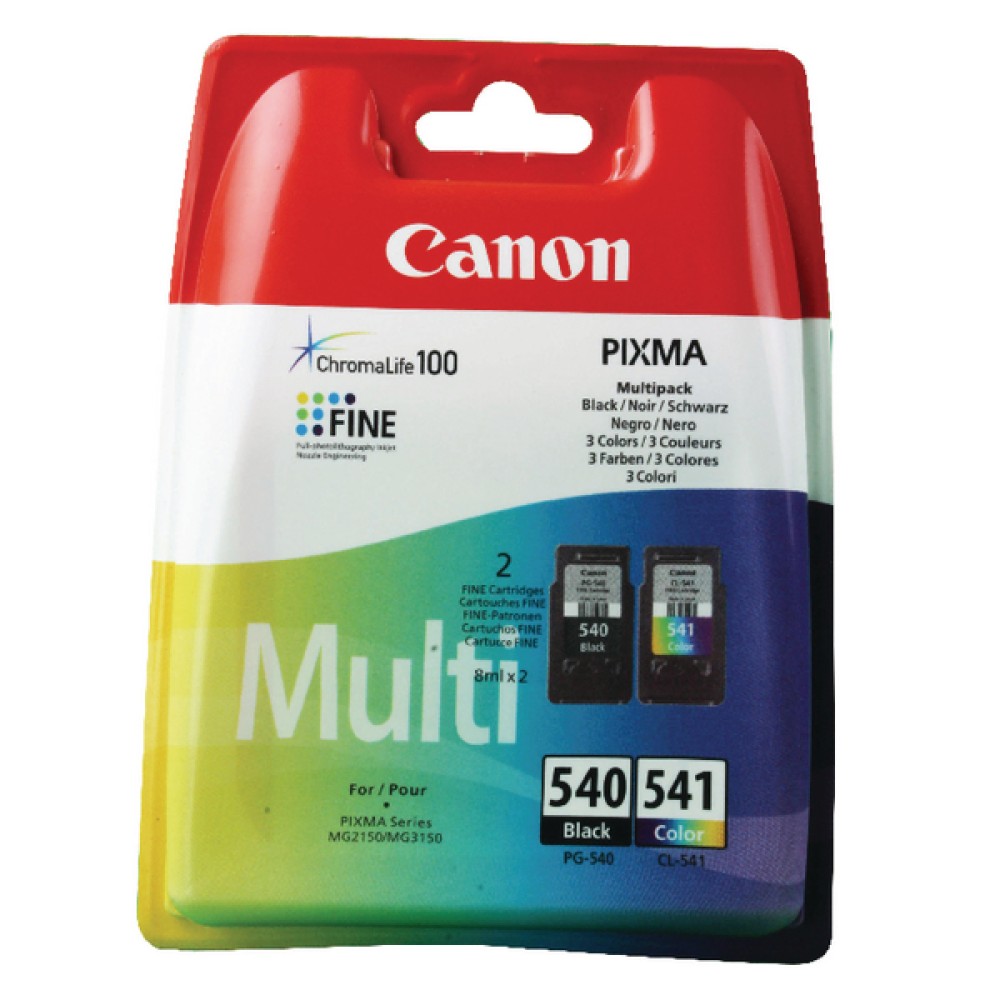 Canon PG-540/CL-541 Black/Colour Inkjet Cartridges (2 Pack) 5225B006