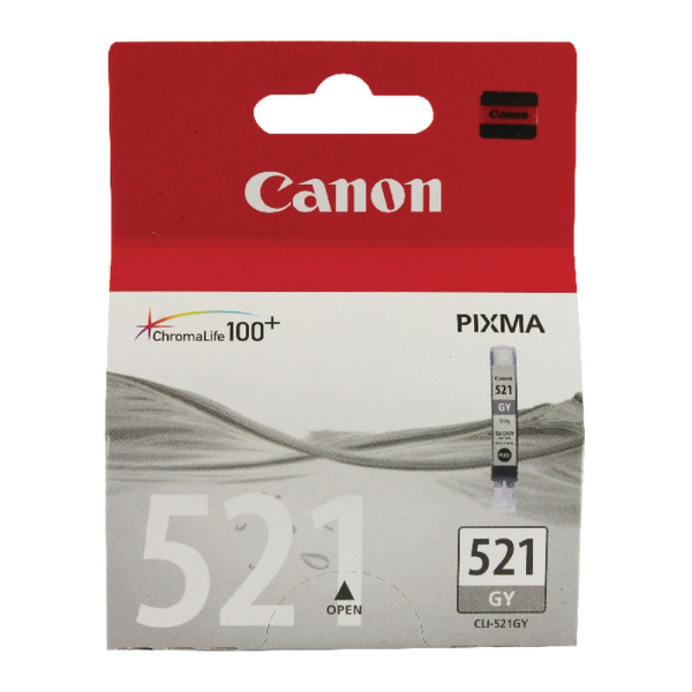 Canon CLI-521GY Grey Inkjet Cartridge 2937B001