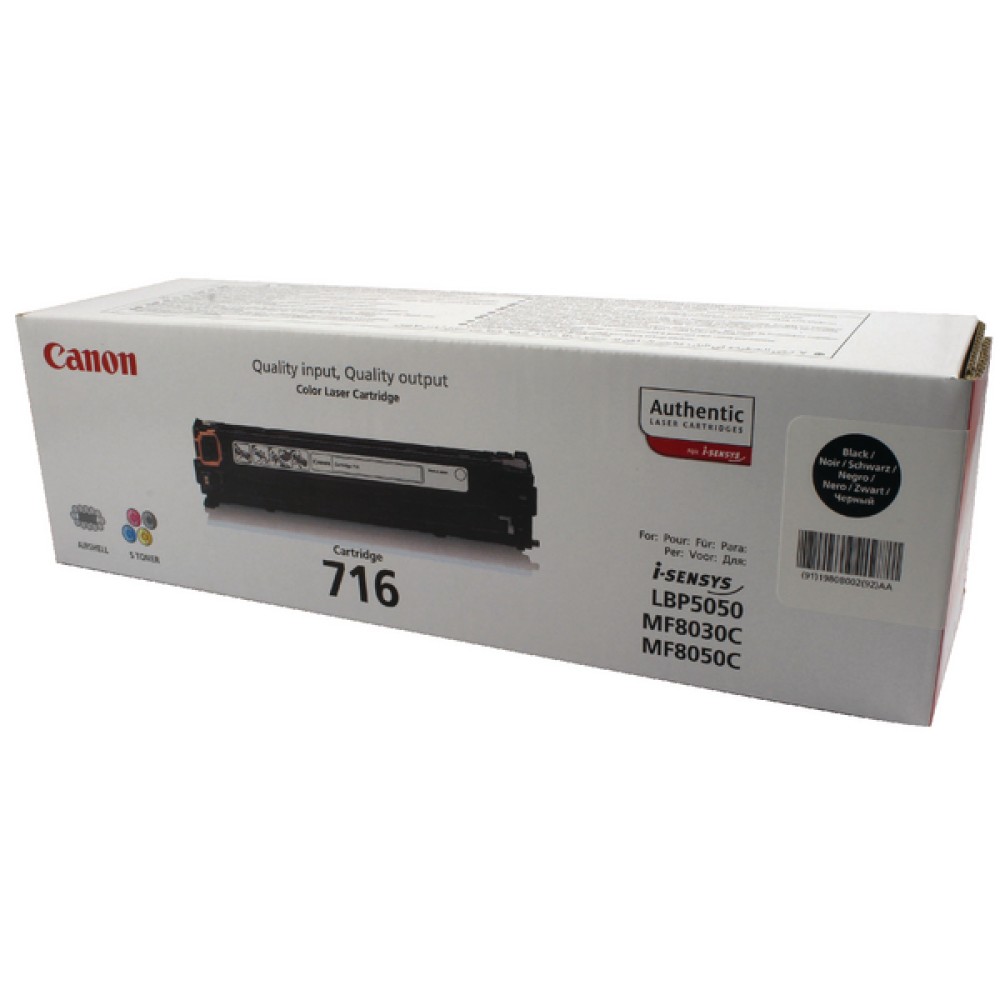 Canon 716BK Black Toner Cartridge 1980B002