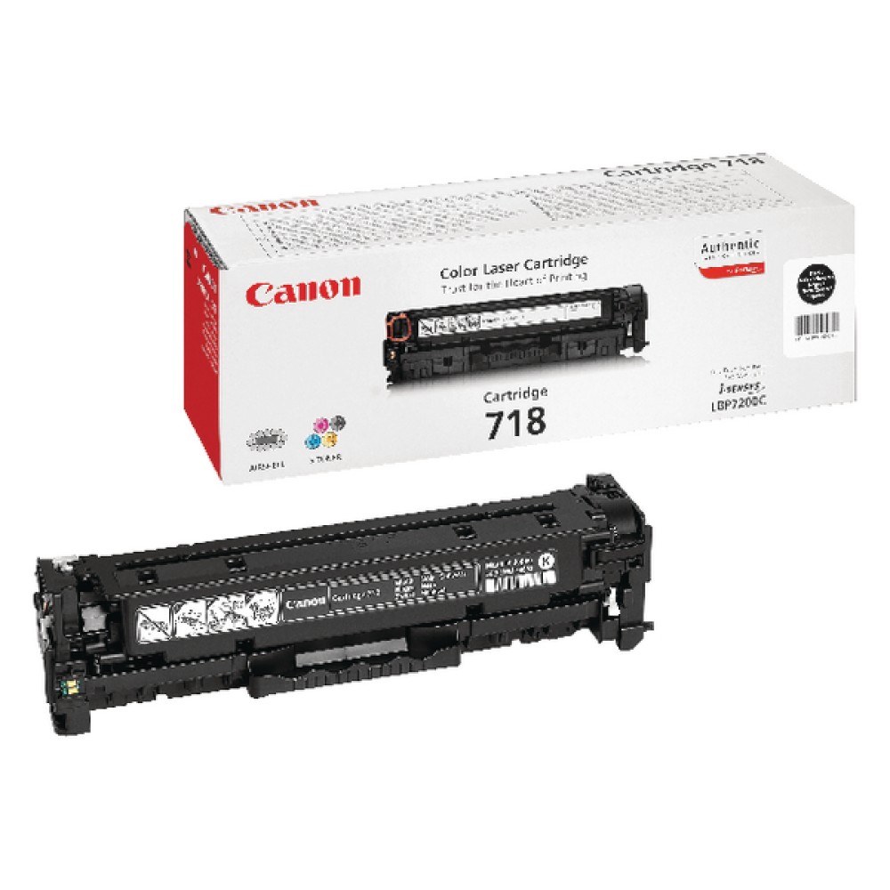 Canon 718BK Black Toner Cartridge 2662B002