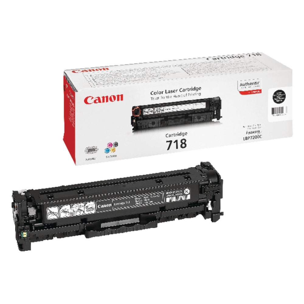 Canon 718VP Black Toner Cartridges Twin Value Pack (2 Pack) 2662B005