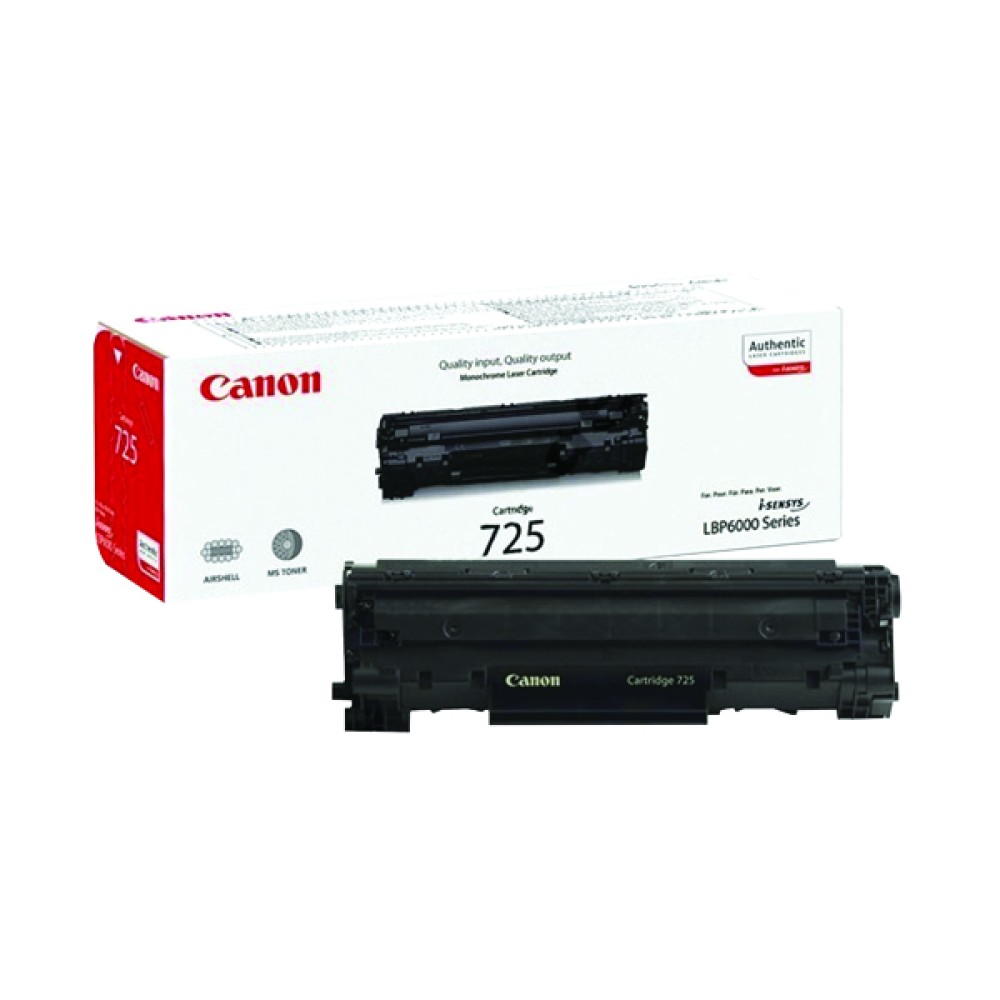 Canon 725 Black Toner Cartridge 3484B002