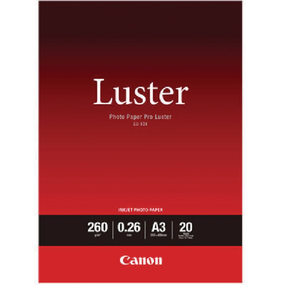 Canon Pro Luster A3 Photo Paper (20 Pack) 6211B007