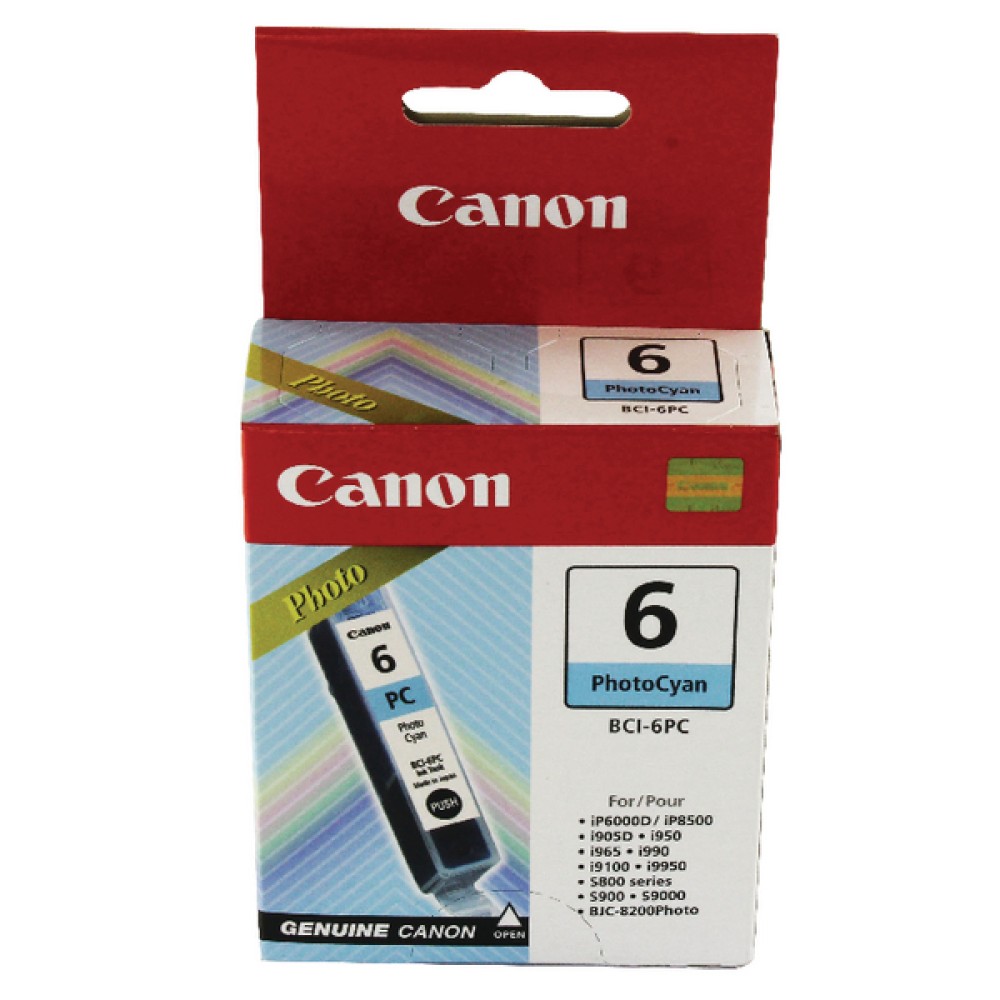 Canon BCI-6PC Cyan Inkjet Cartridge 4709A002