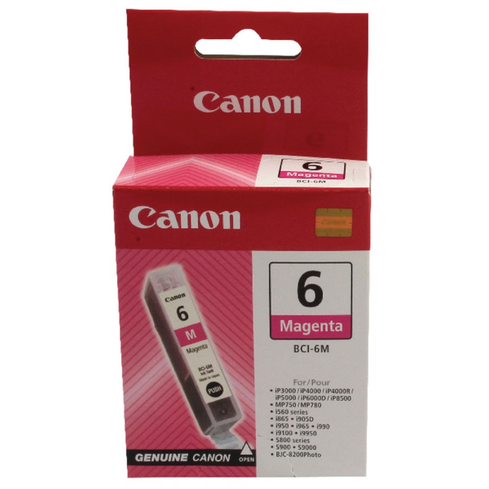 Canon BCI-6M Magenta Inkjet Cartridge 4707A002