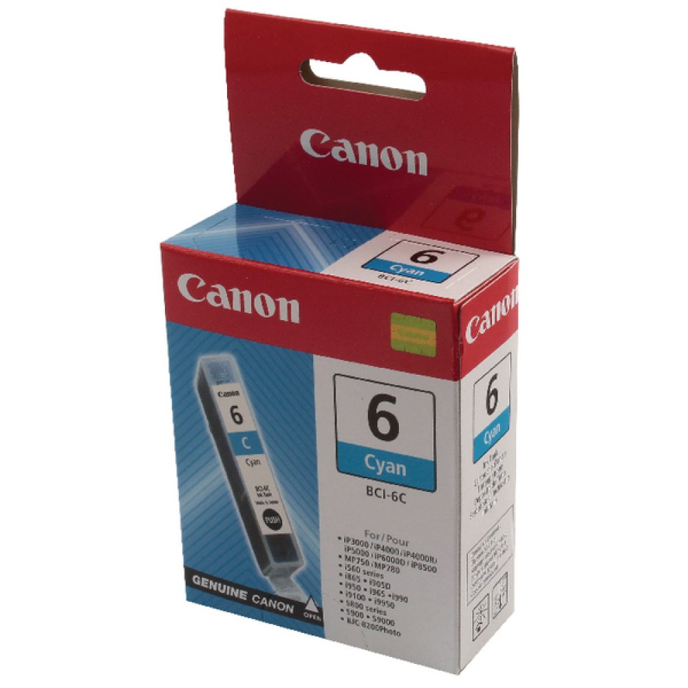 Canon BCI-6C Cyan Inkjet Cartridge 4706A002