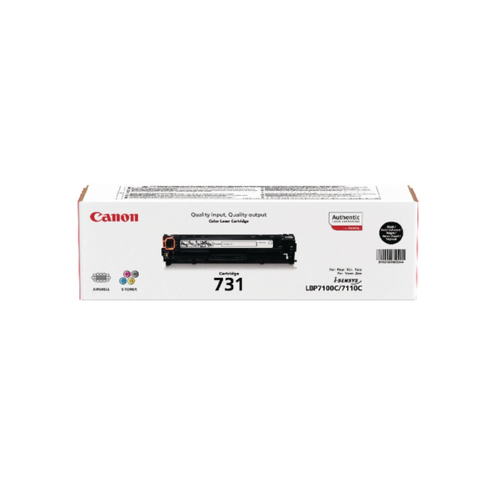 Canon 731BK Black Toner Cartridge 6272B002