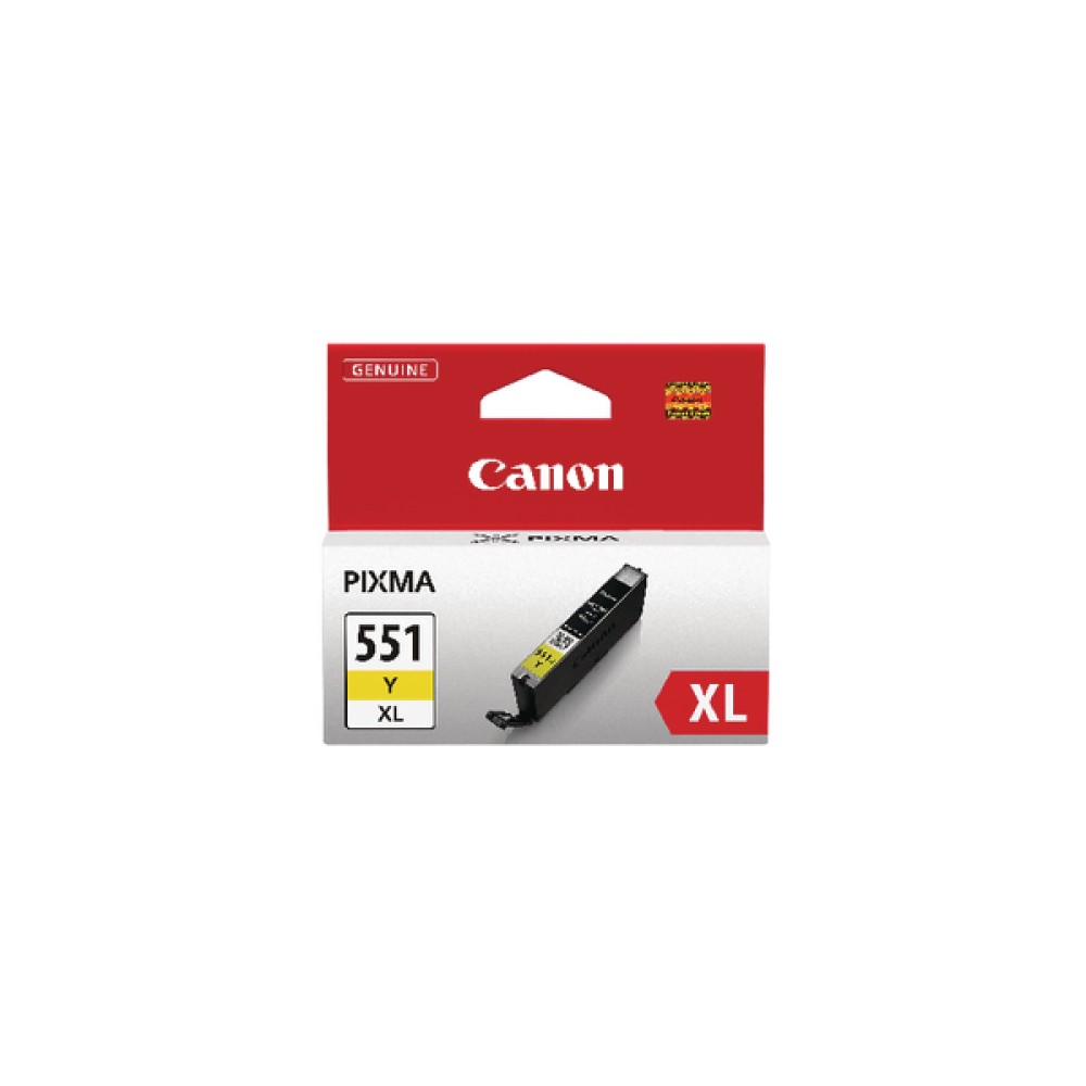 Canon CLI-551Y XL Yellow High Yield Inkjet Cartridge 6446B001