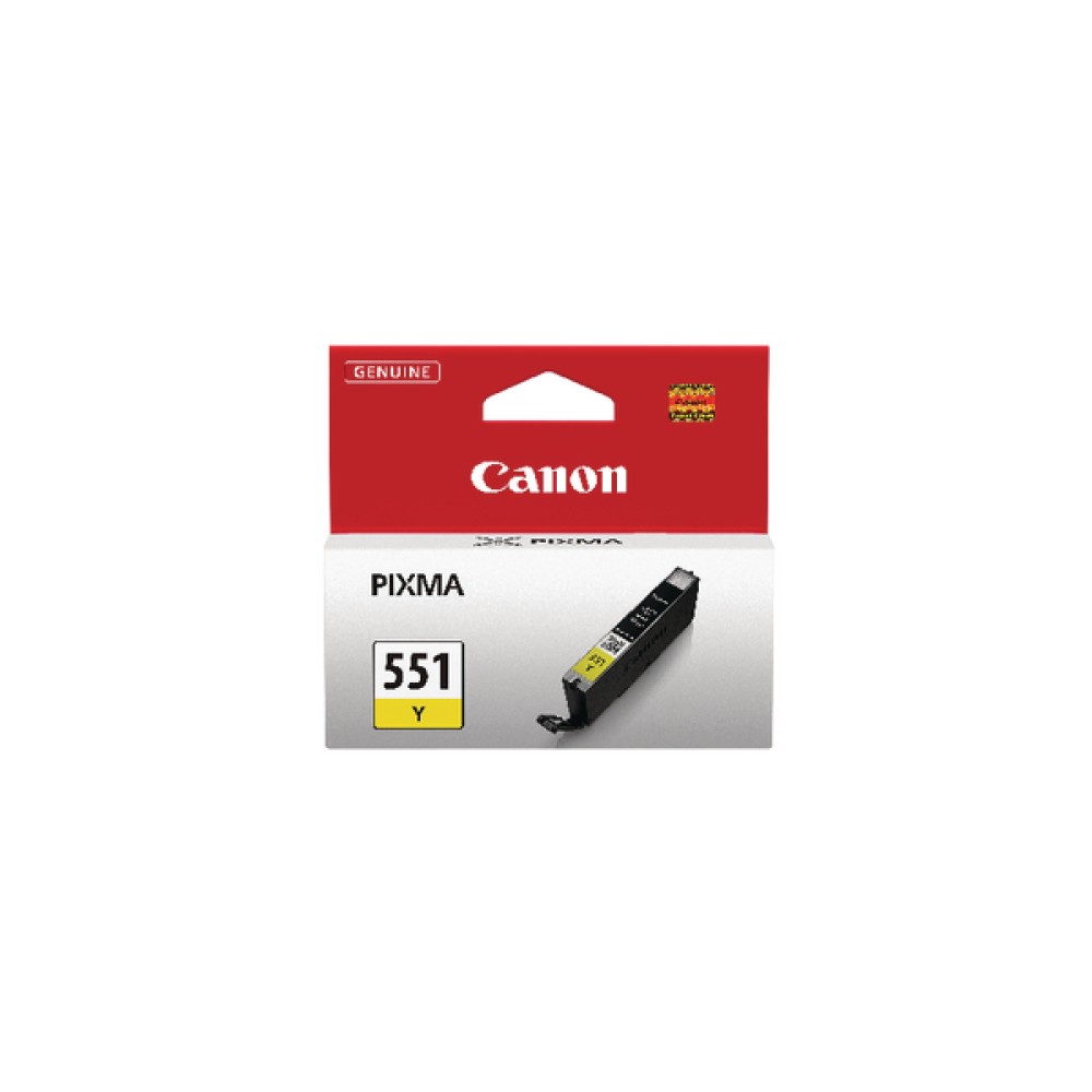 Canon CLI-551Y Yellow Inkjet Cartridge 6511B001