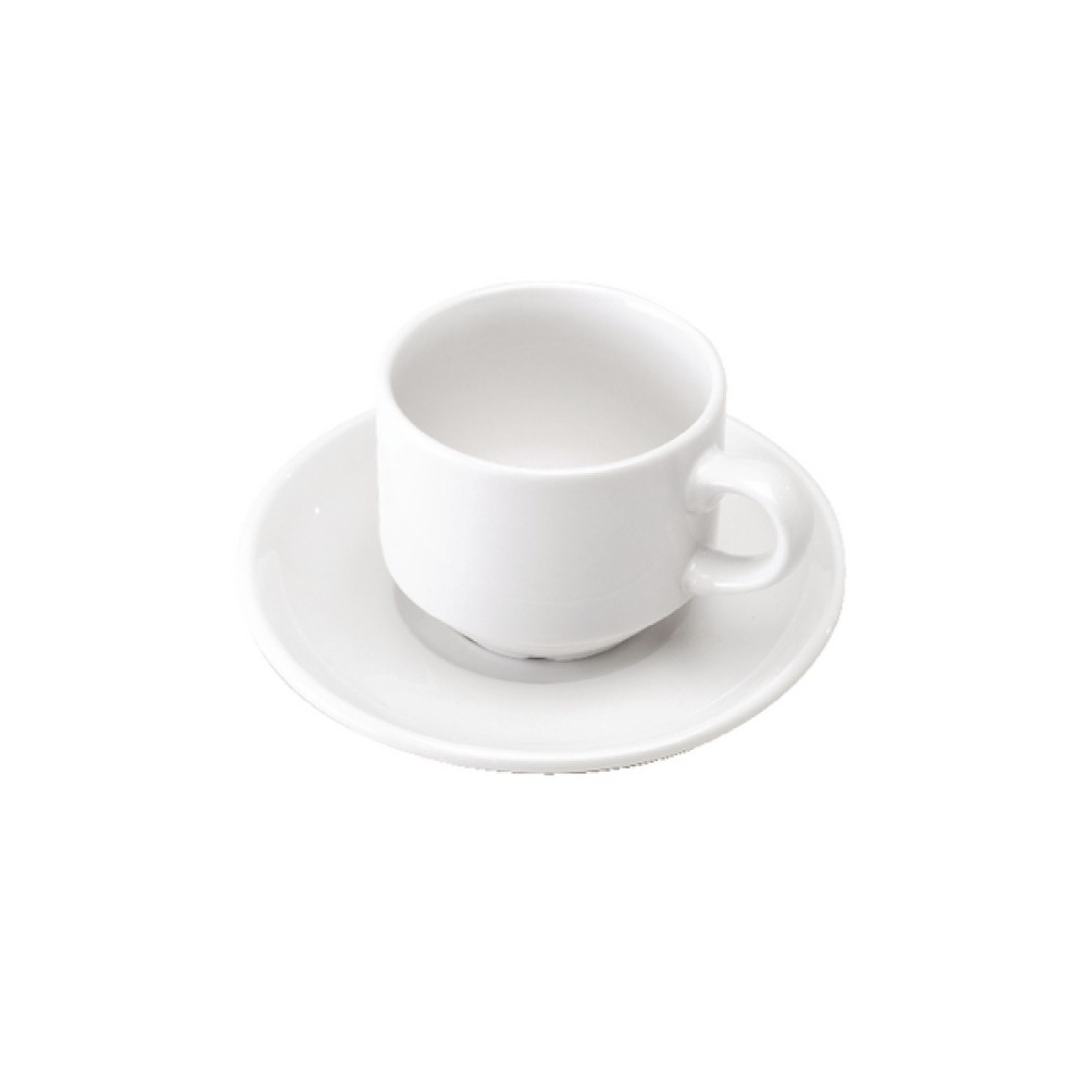 White Cup and Saucer (6 Pack) 305091