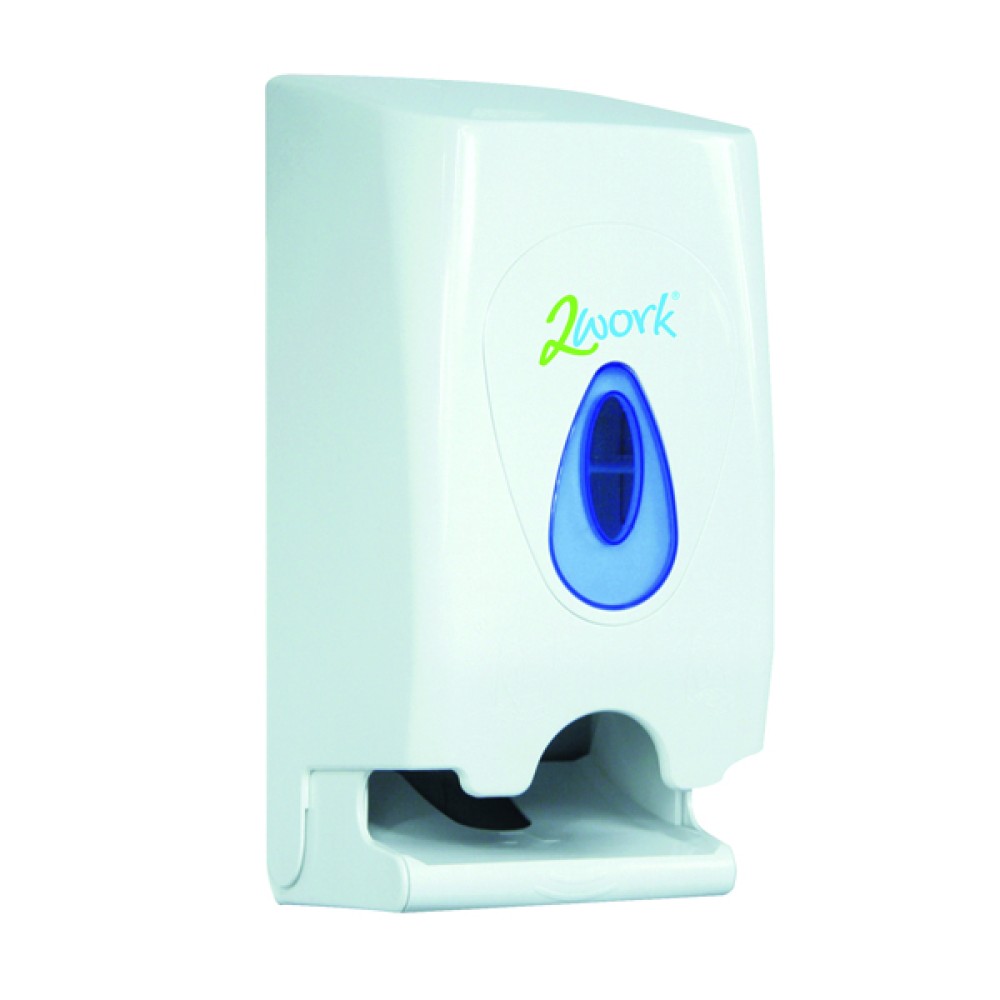 2Work Twin Toilet Roll Dispenser KMON503