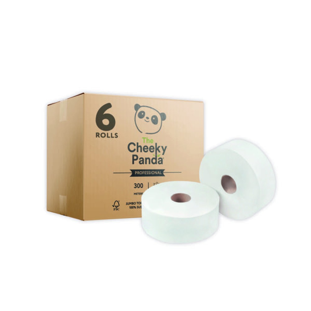 Cheeky Panda 2-Ply Maxi Jumbo Roll 300m (Pack of 6) PFMAXJRL6