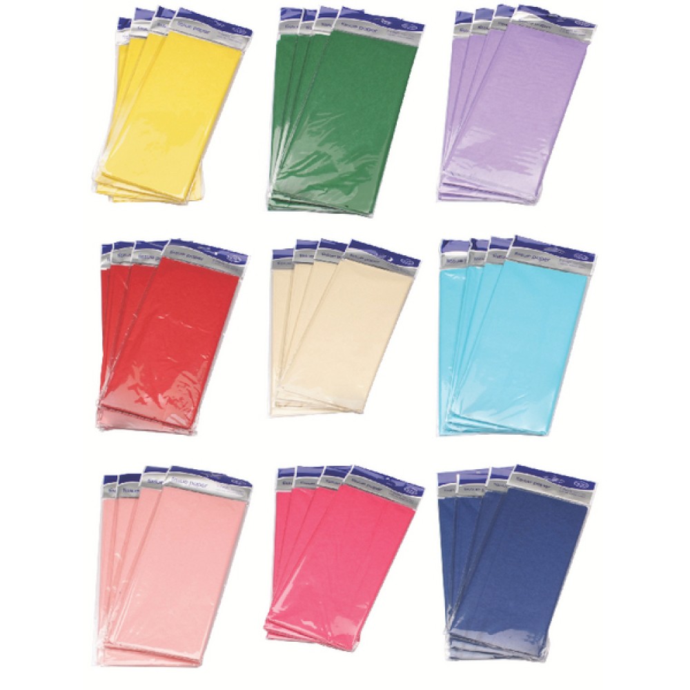 Tissue Paper Assorted Colours (180 Pack) C6