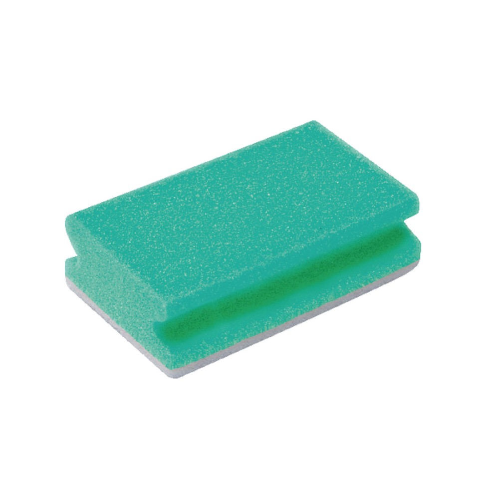 Finger Grip Scourers 130x70x40mm Green (10 Pack) SPCAGN60I