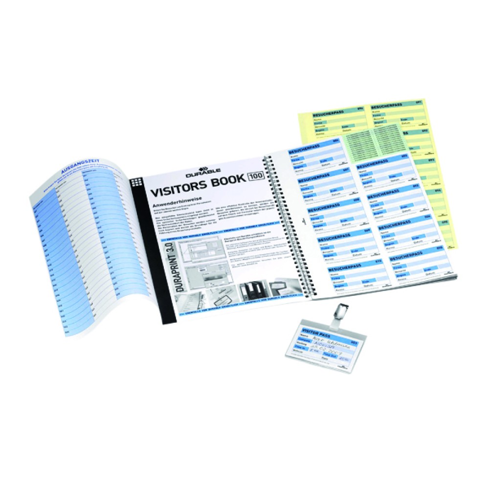Durable Visitors Book Refill Pack (100 Pack) 1464/00